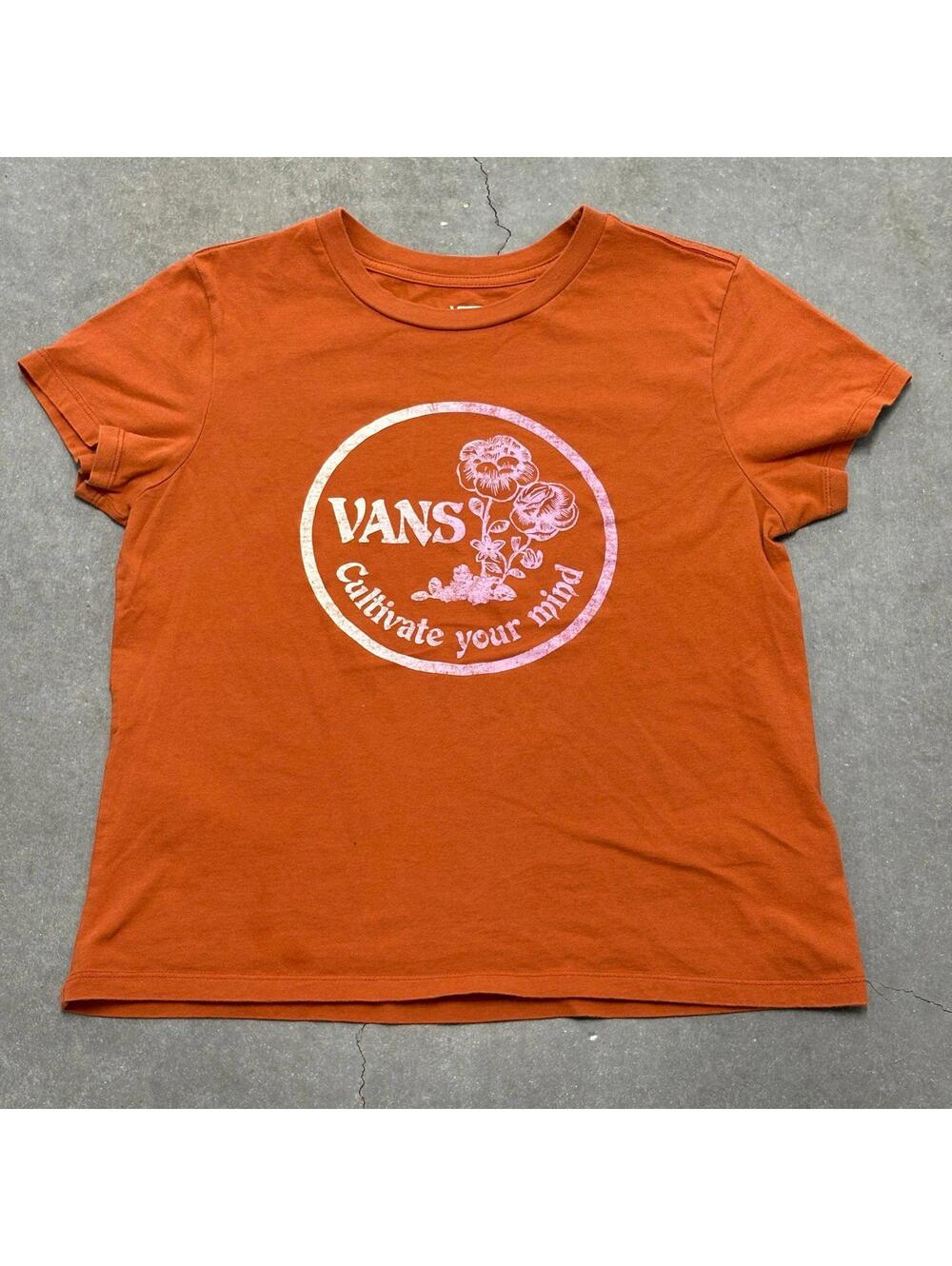 VANS Cultivate Your Mind Logo T Shirt Top